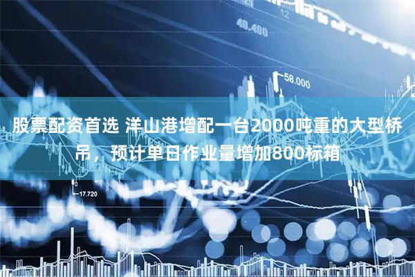 股票配资首选 洋山港增配一台2000吨重的大型桥吊，预计单日作业量增加800标箱